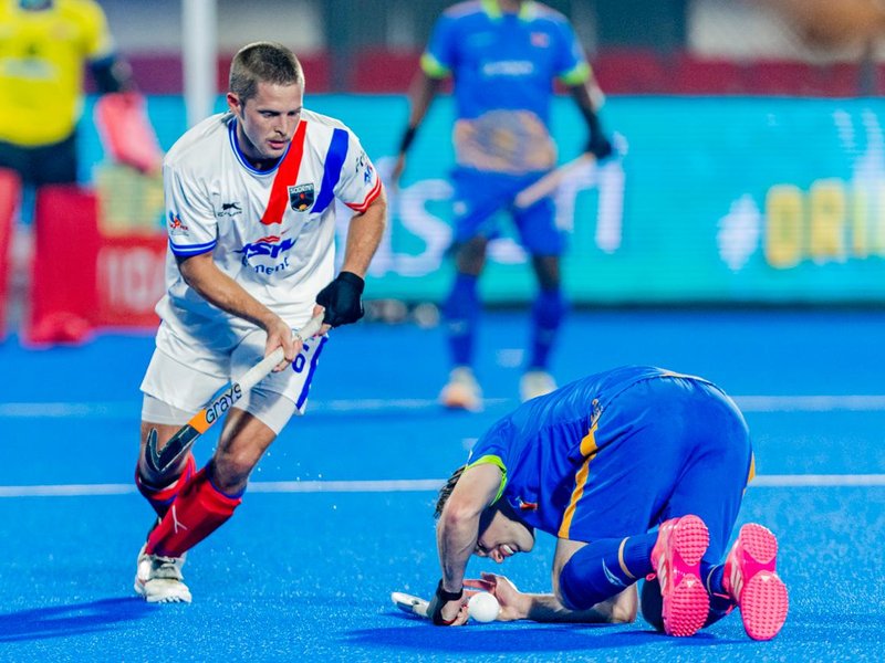 Soorma Hockey Club hand table-toppers Kalinga Lancers their first defeat in Match 26 of the Men’s Hockey India League (HIL) 2025-26 season at the Kalinga Hockey Stadium in Bhubaneswar on Tuesday. Photo credit: Hockey India 