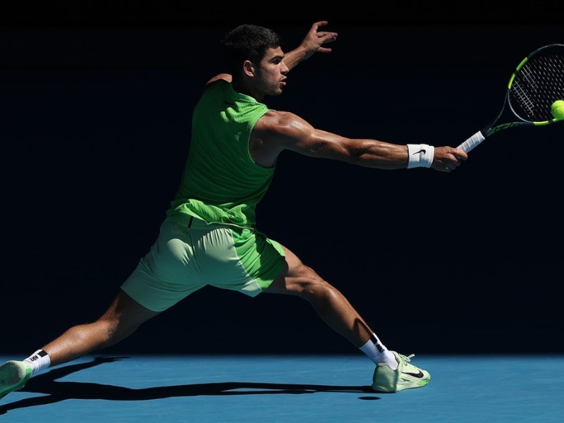 Alcaraz survives longest first set of his career at a major to move into Aus Open third round 