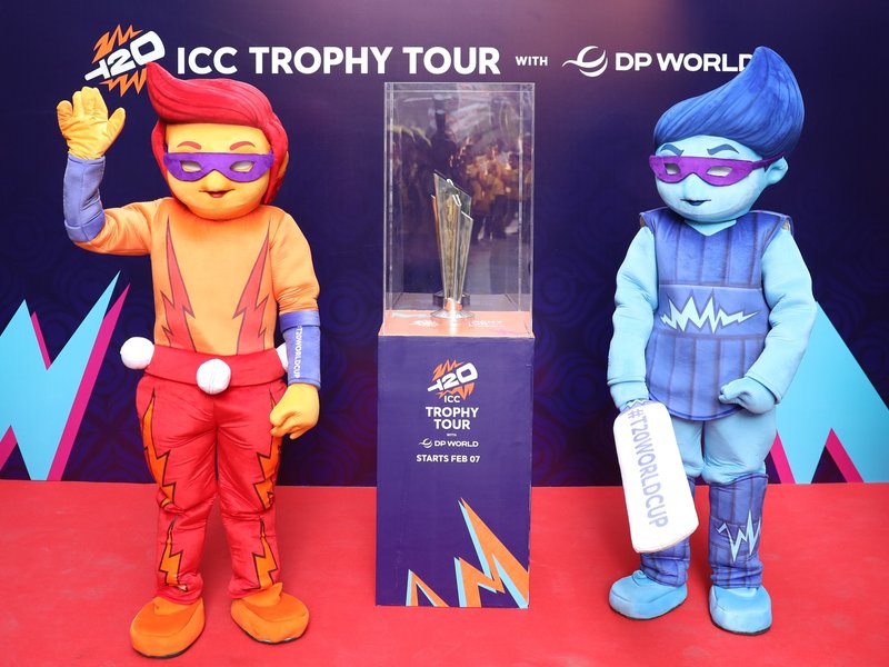 T20 WC 2026 trophy reaches alma maters of Pandya, Kishan and Samson