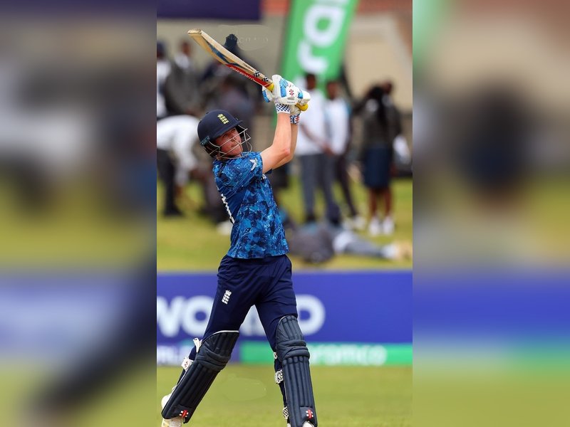 Ben Mayes registers highest-ever score by an English batter in ICC U19 World Cup 2026 scoring 191 runs from only 117 balls against Scotland in Harare, Zimbabwe, on Wednesday. Photo credit: EnglandCricket/X