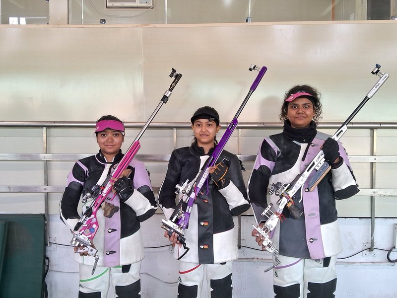 Tilottama Sen sweeps women’s 3P as Manu Bhaker, Aishwary Pratap Singh Tomar also post wins in the National Selection Trials for Group A shooters at the Dr. Karni Singh Shooting Range near New Delhi on Wednesday. Photo credit: NRAI