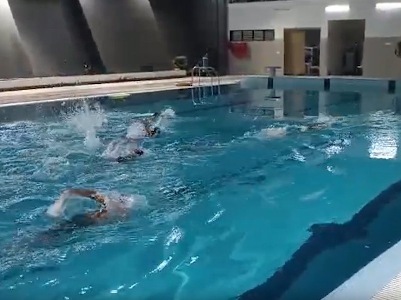 अरे वाह! अद्भुत... गुजरात के इस शहर में सर्दियों के मौसम में लोग गर्म पानी में स्विमिंग का उठा रहे लुत्फ 