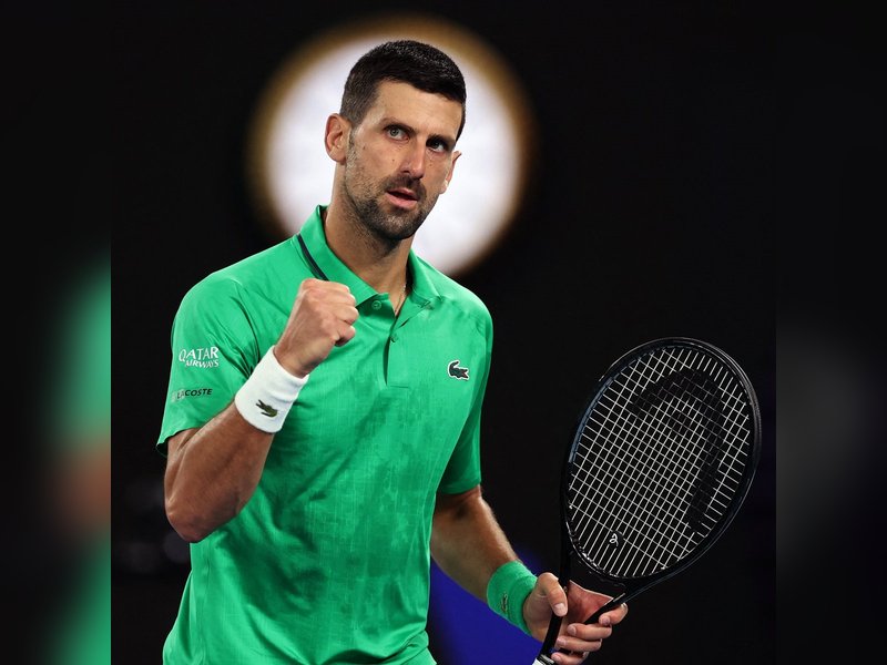 Novak Djokovic completes 400 major wins, equals Federer's record to enter Round 4 of the Australian Open 2026 in Melbourne on Saturday. Photo credit: #AusOpen/X