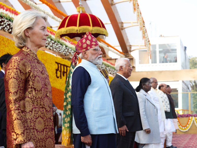 Presence of EU leaders at R-Day celebrations underscores growing strength of partnership: PM Modi