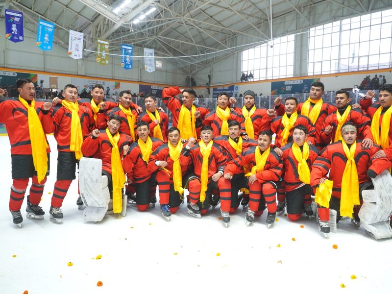 Army retain ice-hockey gold, Chandigarh win hearts; Haryana emerge overall champions, hosts Ladakh finish No. 2 in the Khelo India Winter Games (KIWG 2026 at the NDS Stadium on Monday. Photo credit: KIWG 2026