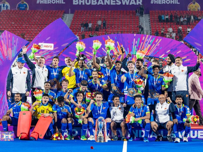 Vedanta Kalinga Lancers beat Ranchi Royals 3-2 in final to clinch title in the Men's Hockey India League (HIL) 2026 at the Kalinga Hockey Stadium in Bhubaneswar on Monday. Photo credit: Hockey India