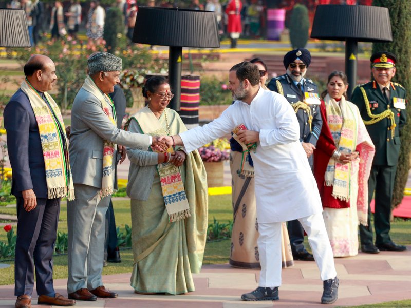 ‘Exposed his hateful thinking’: BJP slams Rahul Gandhi for not wearing ‘patka’ despite President’s request