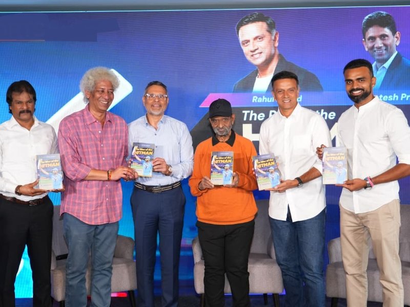 Rahul Dravid says Rohit Sharma led India’s white-ball evolution from the front, picks current side as the favourite for the T20 World Cup 2026 in Bengaluru on Tuesday. Photo credit: 