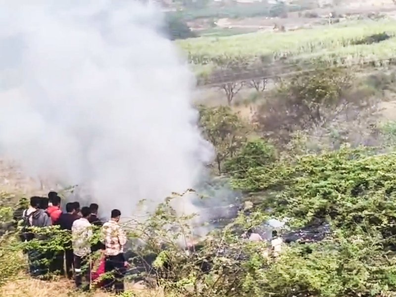 'Hit the ground hard and exploded': Eyewitnesses on Ajit Pawar plane crash