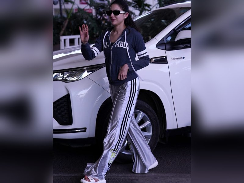 Amidst controversy with Orry, Sara Ali Khan looks unbothered, slays in sporty airport look