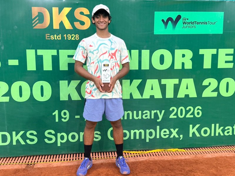 ‘Told myself to keep fighting and not give up on any point,’ says Aradhya on winning ITF J200 Kolkata (Credit: ITF)