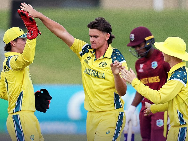 अंडर 19 वर्ल्ड कप: कप्तान ओलिवर पीक का शतक, वेस्टइंडीज को हराकर सेमीफाइनल में ऑस्ट्रेलिया