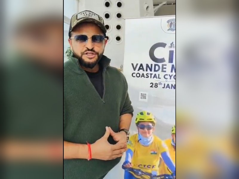 सुरेश रैना ने सीआईएसएफ के 'वंदे मातरम कोस्टल साइक्लोथॉन 2026' की तारीफ