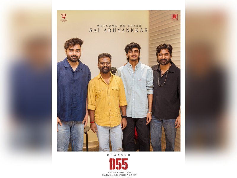  Sai Abhyankkar to score music for Rajkumar Periasamy's film featuring Dhanush (Photo Credit: Wunderbar Films/X)