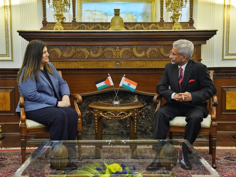 EAM Jaishankar, Palestinian counterpart Aghabekian discuss development cooperation, Gaza Peace Plan
