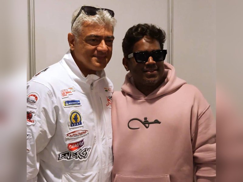 Yuvan Shankar Raja meets Ajith at Dubai Autodrome; fans thrilled! (Photo Credit:Ajith Kumar Racing/X)