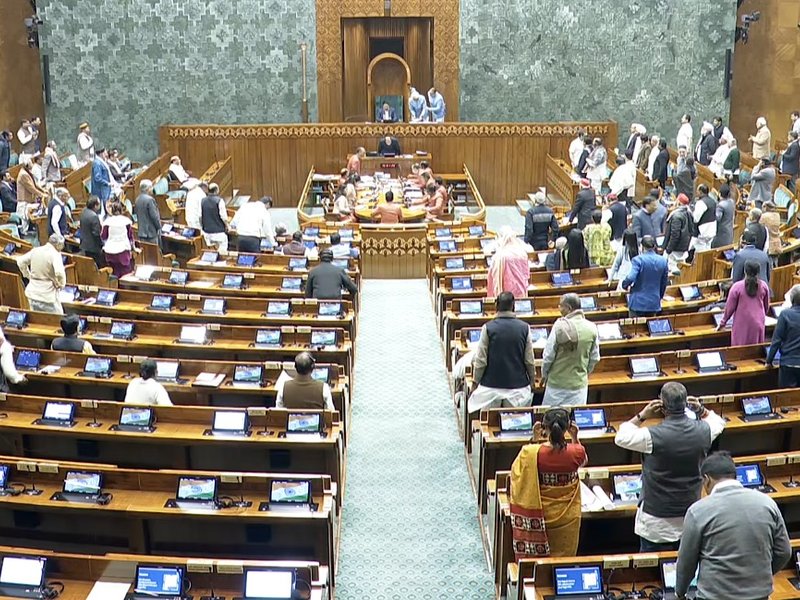 Lok Sabha suspends 8 Oppn MPs for 'disrupting' proceedings, throwing papers at Chair