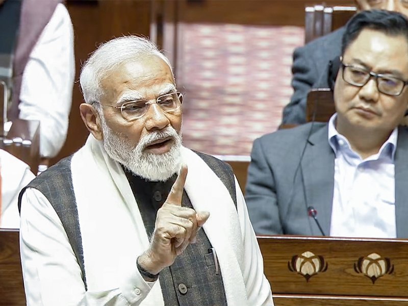 PM Modi thwarts Oppn attempts at disrupting RS address, defends govt and criticises Congress's past