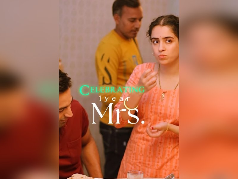  'मिसेज' को एक साल पूरे होने पर सान्या मल्होत्रा ने खाई कसम,  कहा- 'मैं सीखती रहूंगी, सुनती रहूंगी'