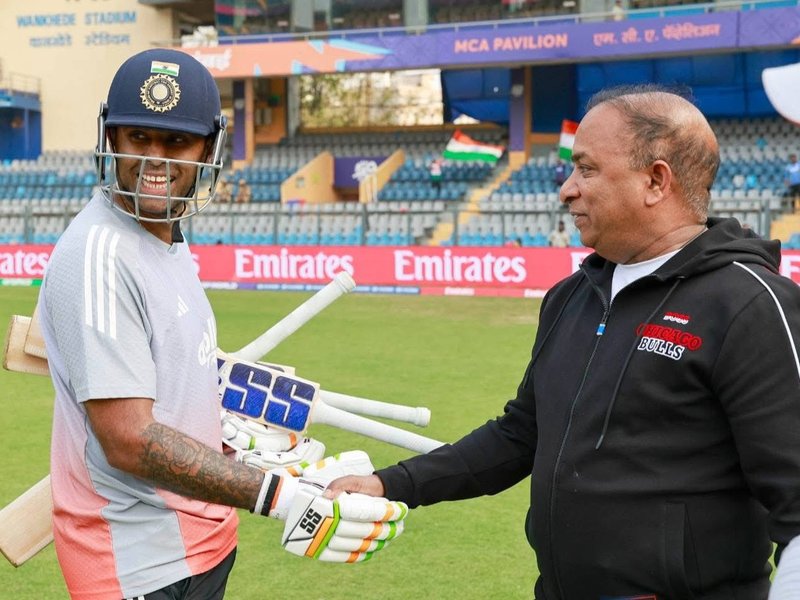 T20 WC: BCCI secretary Devajit Saikia meets Indian team ahead of USA match (Credit: X/BCCI)
