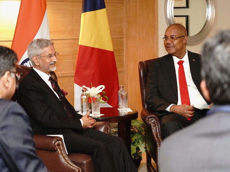 EAM Jaishankar calls on Seychelles President Herminie, highlights Vision MAHASAGAR