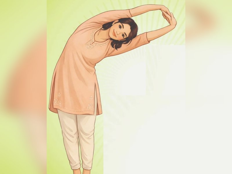 तिर्यक ताड़ासन : पूरे शरीर के लिए लाभदायी, मन भी रहेगा शांत 