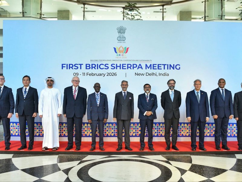 EAM Jaishankar meets BRICS 2026 Sherpas and Country Representatives 