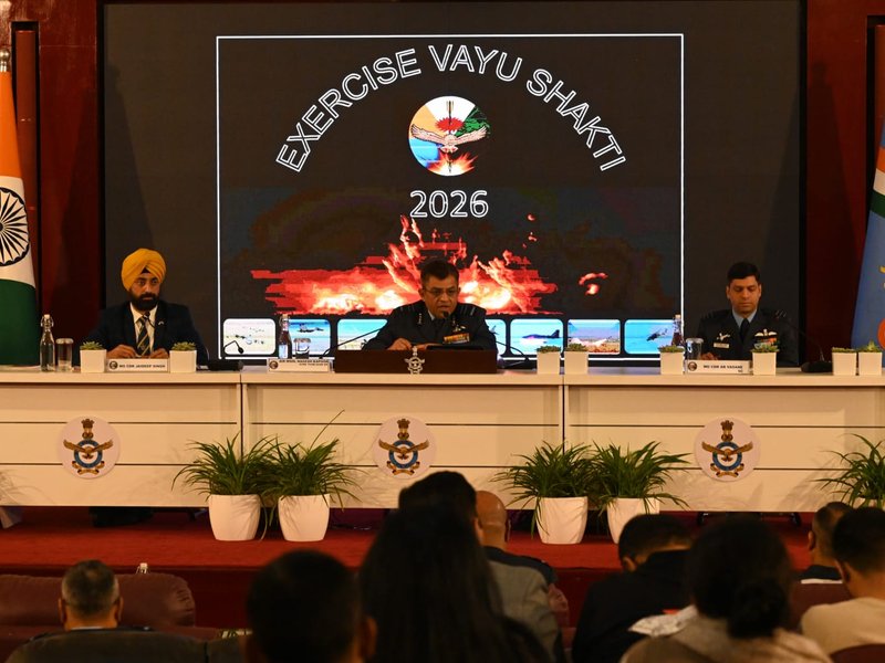 फुल ड्रेस रिहर्सल 24 को और 27 फरवरी को फाइनल असॉल्ट, वायुसेना के अभ्यास ‘वायु शक्ति 2026’ की तैयारी पूरी