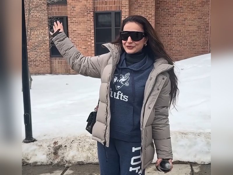 Ameesha Patel revisits Boston memories, shares glimpse of ‘hated canteen’, dorm & auditorium