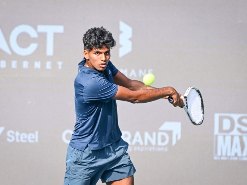 Indian teen Manas Dhamne to face eighth seed Rio Noguchi in first round of ATP Delhi Open 2026 at the DLTA Complex in New Delhi on Saturday. Photo credit: DLTA