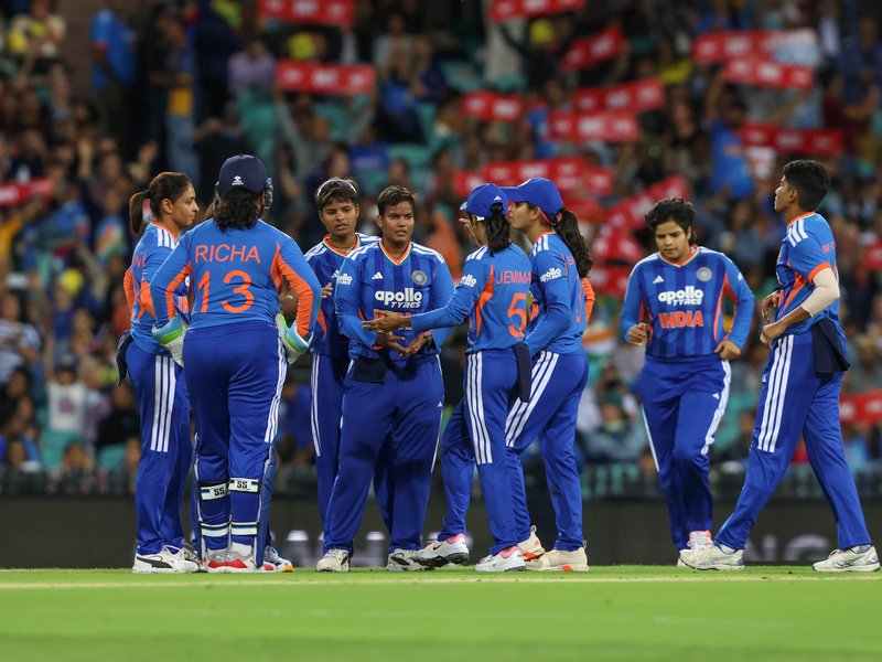 1st T20I: Arundhati picks 4-22 as India beat Australia by 21 runs via DLS method (Credit: X/BCCI Women)