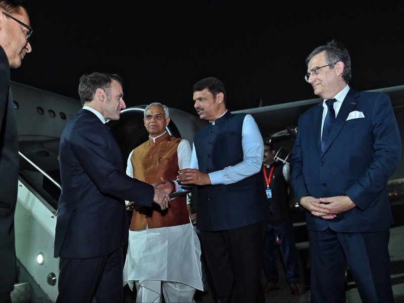 French President Macron arrives in India to deepen strategic ties, launch Year of Innovation with PM Modi