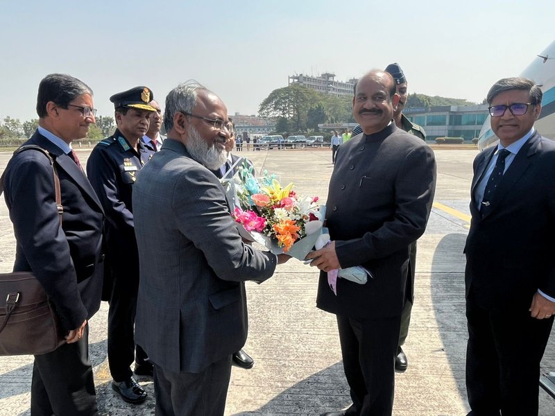 LS Speaker Om Birla arrives in Dhaka for Tarique Rahman swearing-in ceremony 