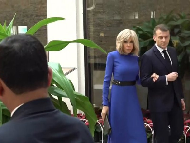 French President Macron turns heads with morning jog at Mumbai's Marine Drive