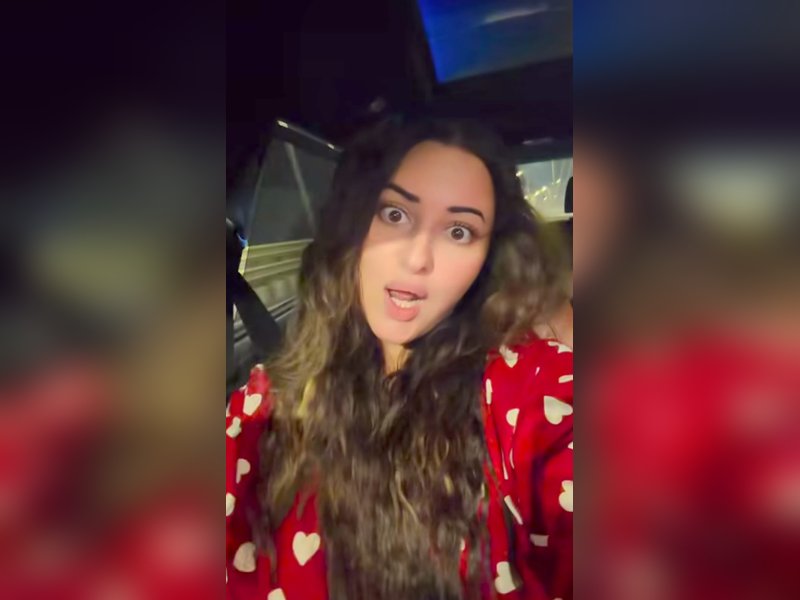 Sonakshi Sinha & Zaheer Iqbal say 'Our ghedi our rules' as they groove in the car