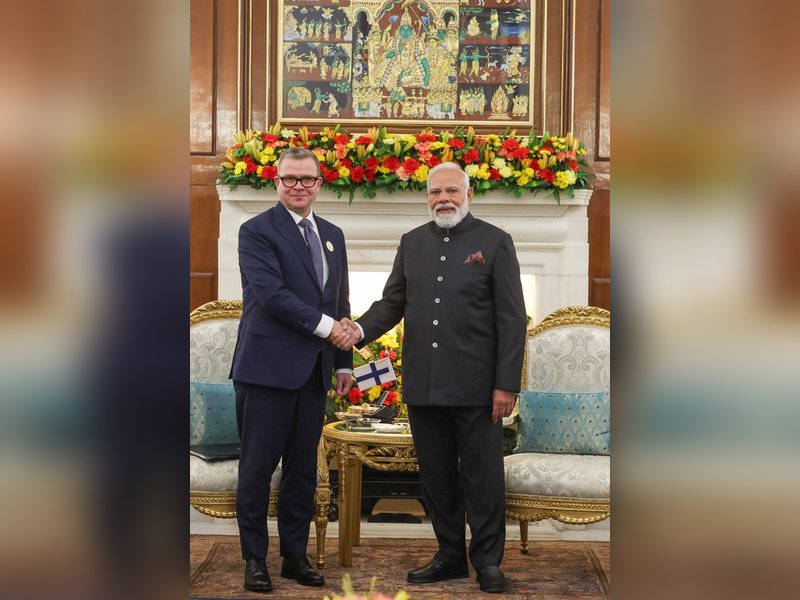 Pm Modi met Finnish PM