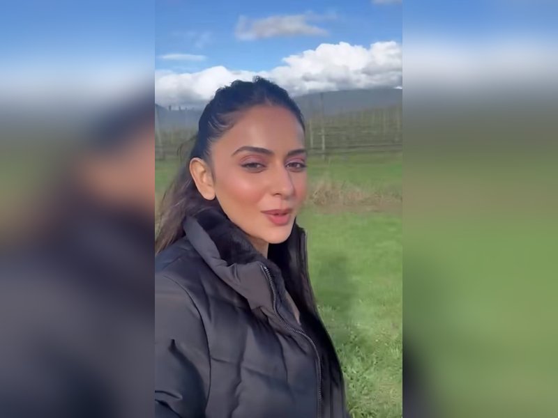 Rakul Preet Singh channels her inner singer while shooting amidst nature