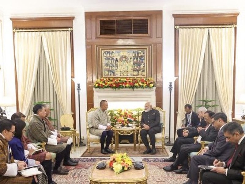 PM Tshering Tobgay and PM Modi