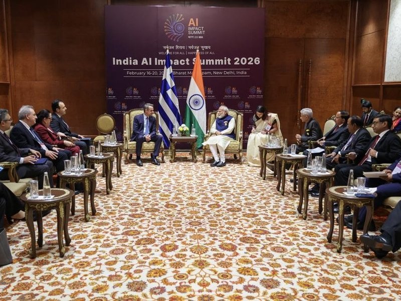PM Modi with his Greece Counterpart