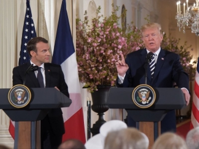 Trump says he threatened 100 per cent tariff on French wine over drug prices