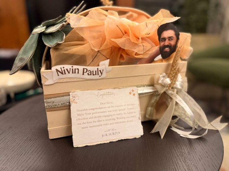 Nivin Pauly thanks Suriya, Jyothika for their loving gesture! (photo Credit: Nivin Pauly/X)