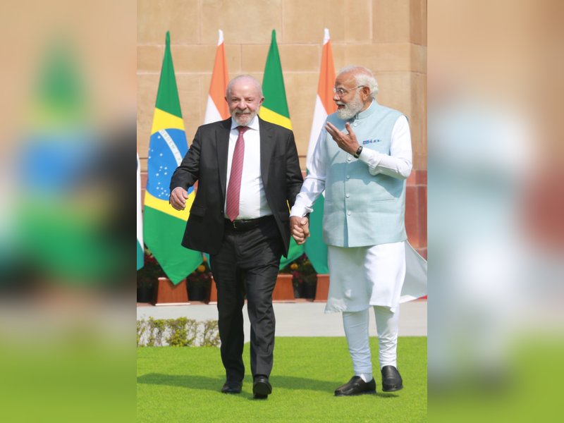 PM Modi, Brazilian President Lula hold bilateral talks at Hyderabad House 