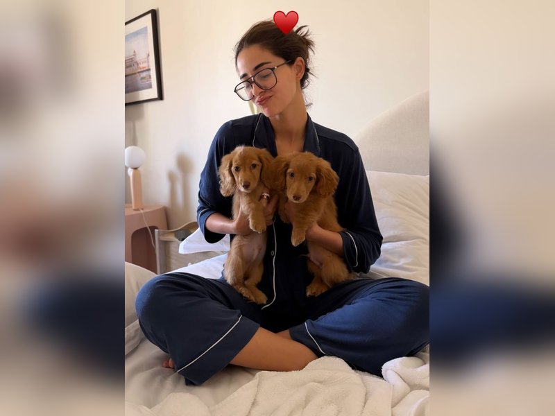 Ananya Panday introduces us to her new furry friends Honey & Thumper