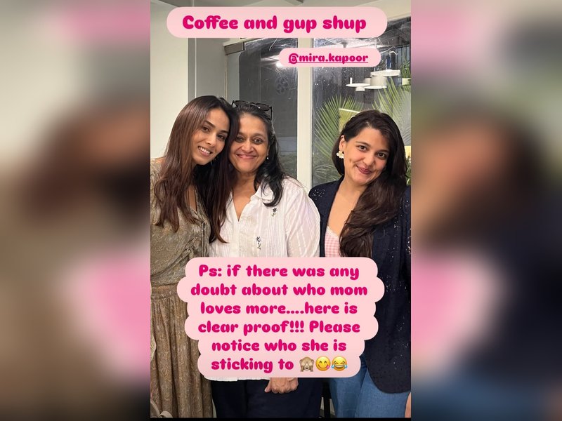 Mira Rajput meets MIL Supriya Pathak for coffee, Sana Kapur shares ‘proof of whom mom loves more’