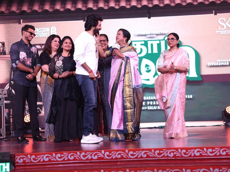 Sivakarthikeyan lauds Radhika Sarathkumar for shooting for 'Thaai Kelavi' despite knee pain (Photo Credit: Sivakarthikeyan Productions/ X)