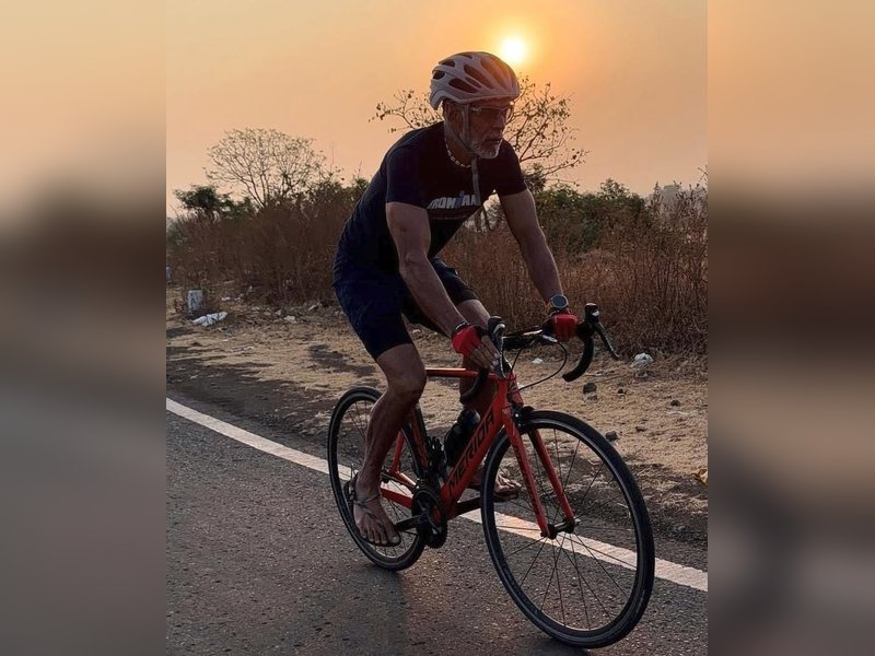 Milind Soman, Ankita Konwar cycle 55 km with 3,000-ft climb at the historic Panhala Fort
