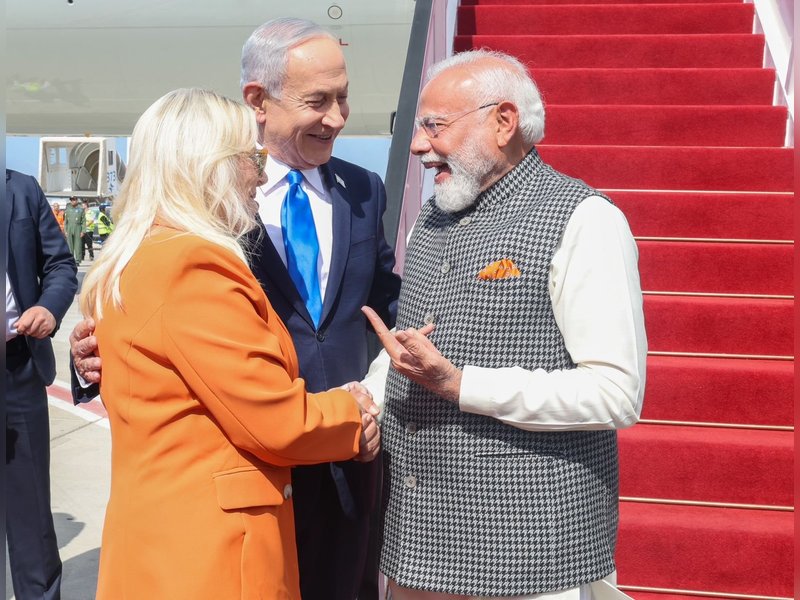 You are a great leader: Netanyahu compliments PM Modi upon arrival in Israel