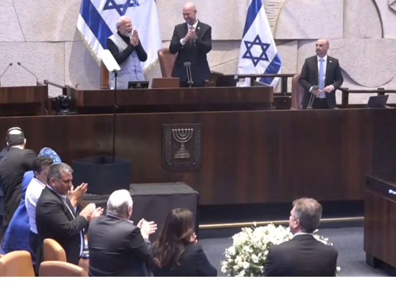 Chants of 'Modi, Modi' reverberate in Israeli Parliament as PM Modi receives standing ovation, huge applause  