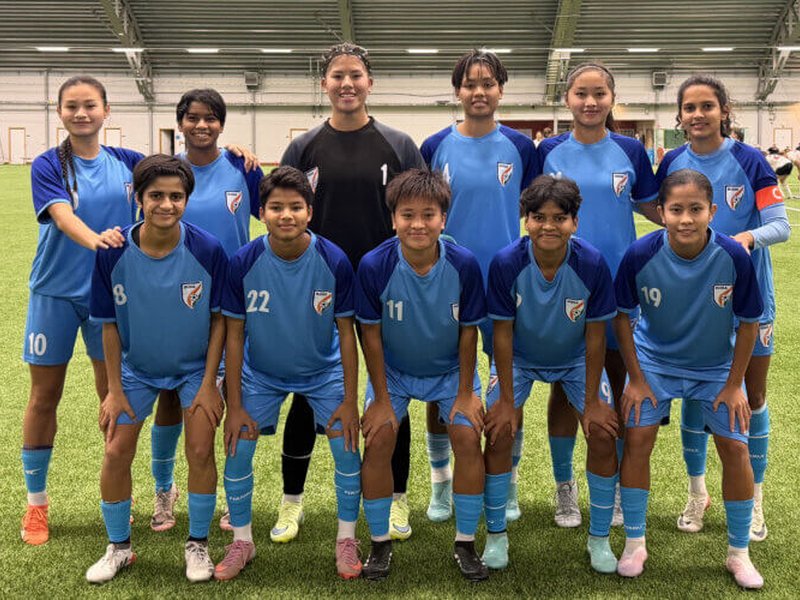 India U20 women football team play out 1-1 draw with Swedish club Enskede IK Dam