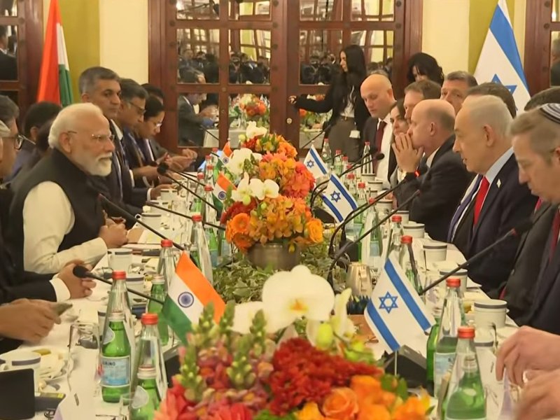 PM Modi and Netanyahu hold delegation-level talks in Jerusalem